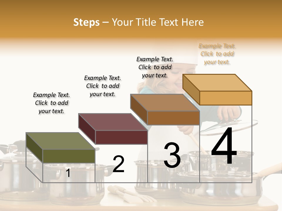 Wooden Girl Apron PowerPoint Template