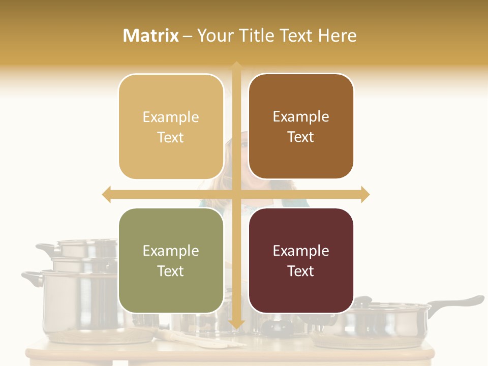 Wooden Girl Food PowerPoint Template