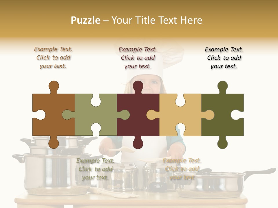 Wooden Girl Food PowerPoint Template