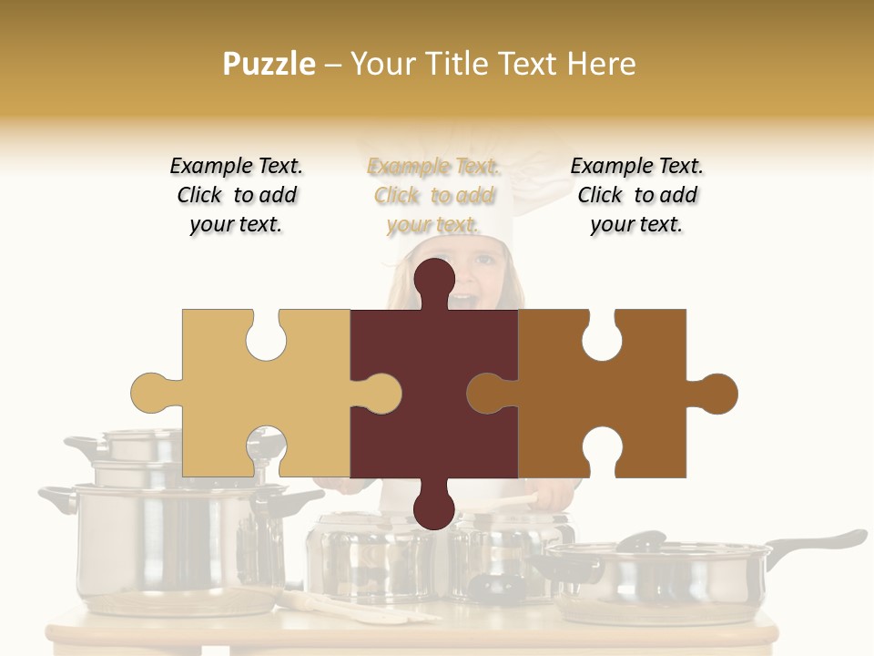 Wooden Girl Food PowerPoint Template