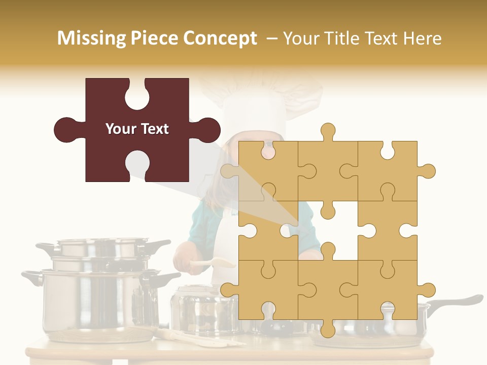 Wooden Girl Food PowerPoint Template