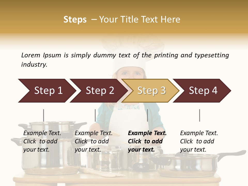 Wooden Girl Food PowerPoint Template