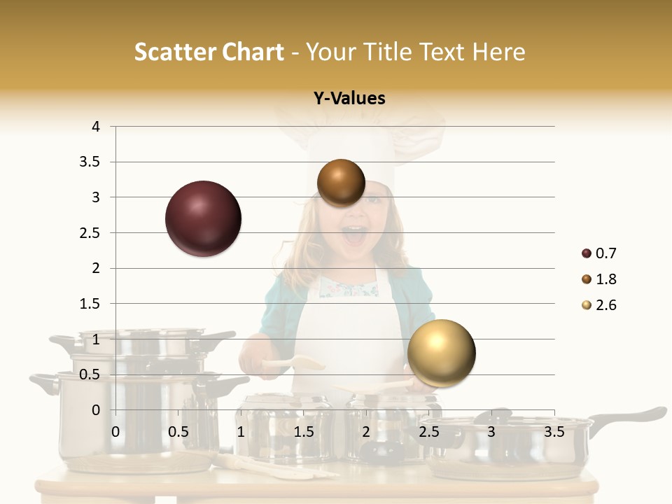 Wooden Girl Food PowerPoint Template