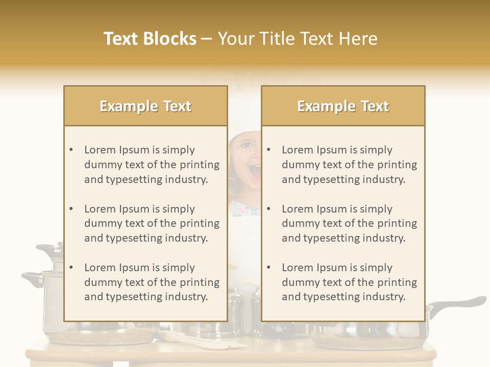 Wooden Girl Food PowerPoint Template