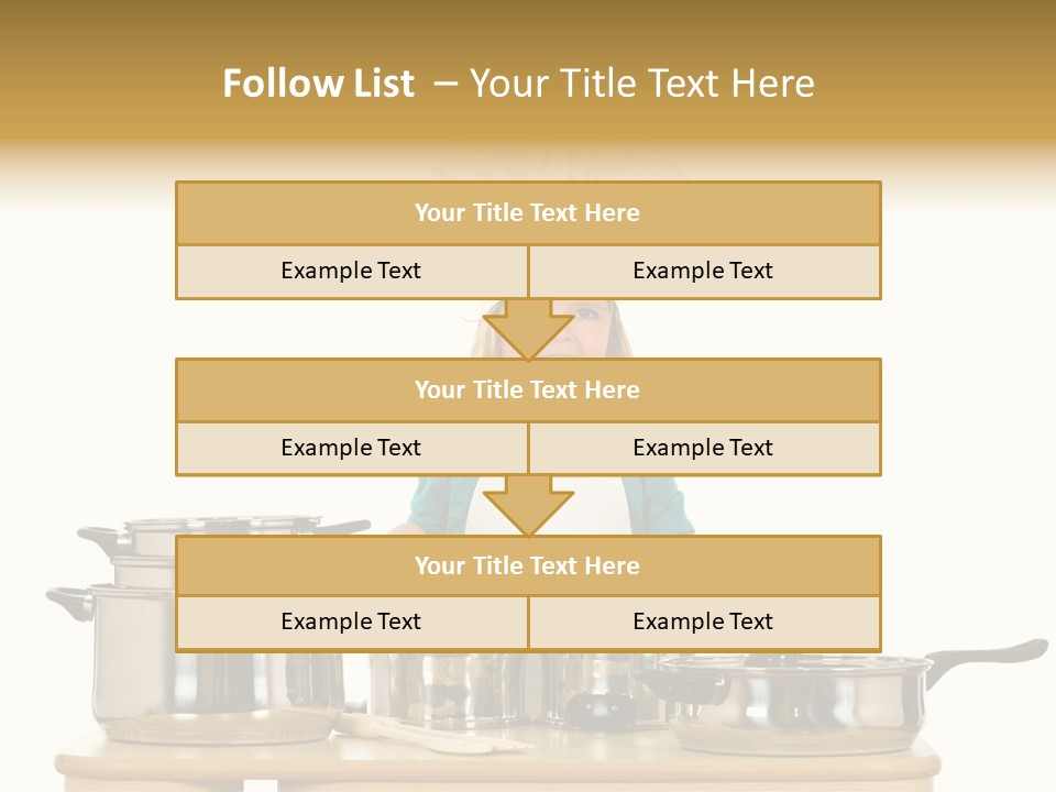 Wooden Girl Food PowerPoint Template