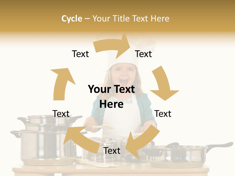 Wooden Girl Food PowerPoint Template