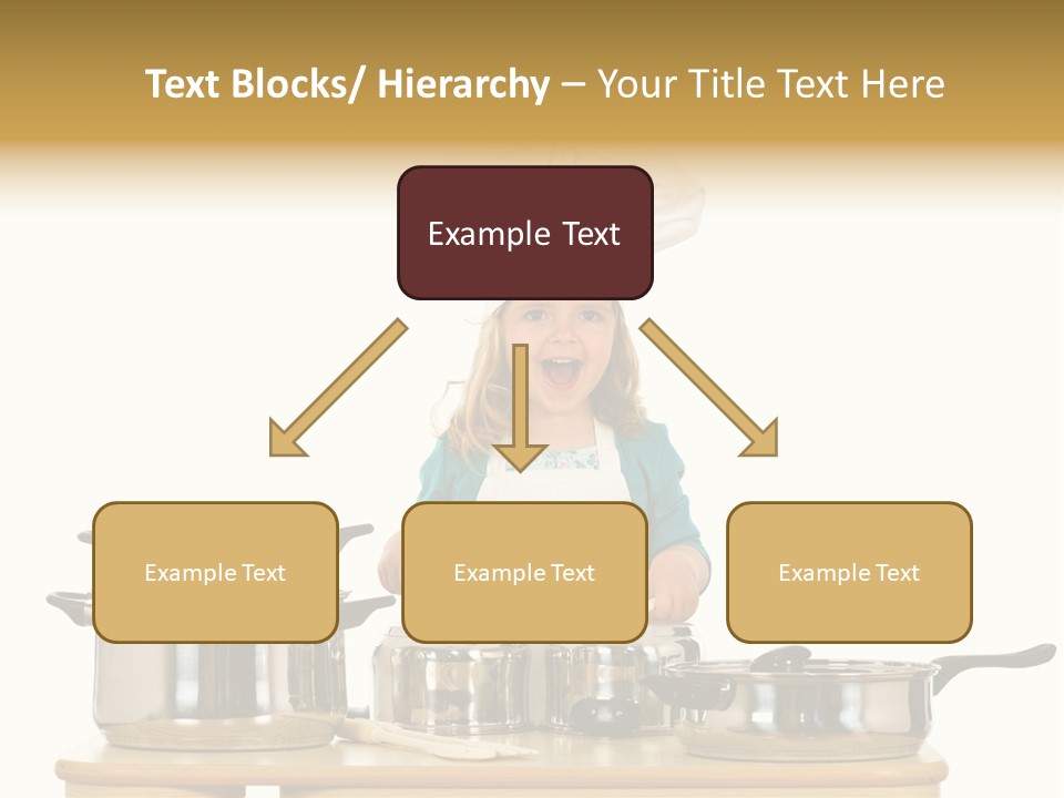 Wooden Girl Food PowerPoint Template