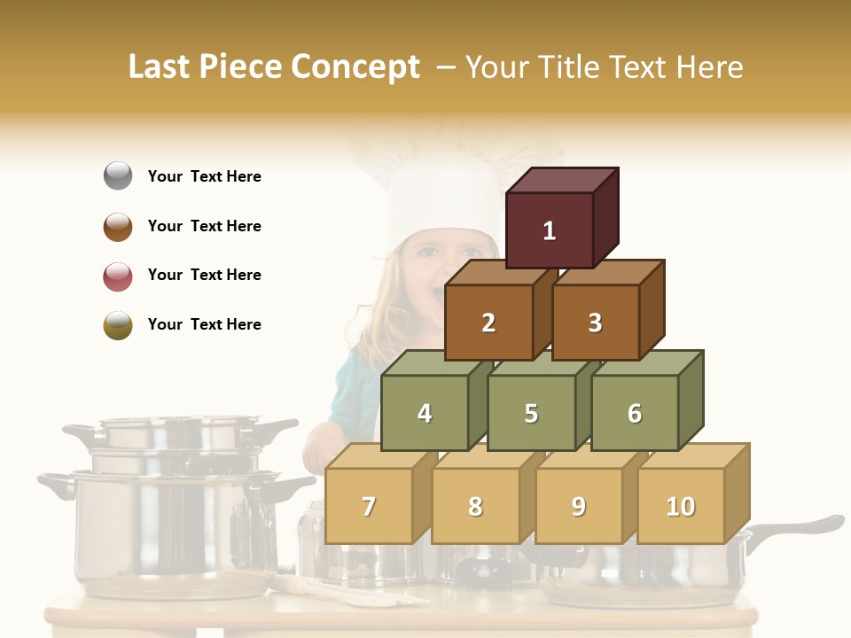 Wooden Girl Food PowerPoint Template