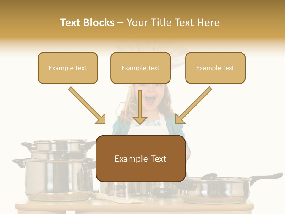 Wooden Girl Food PowerPoint Template