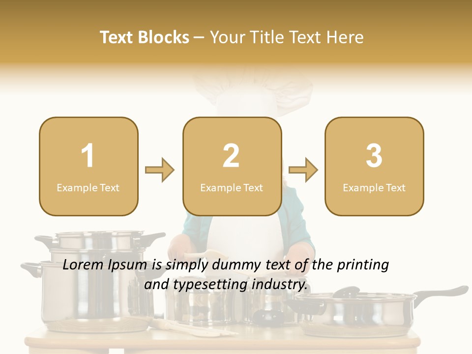 Wooden Girl Food PowerPoint Template