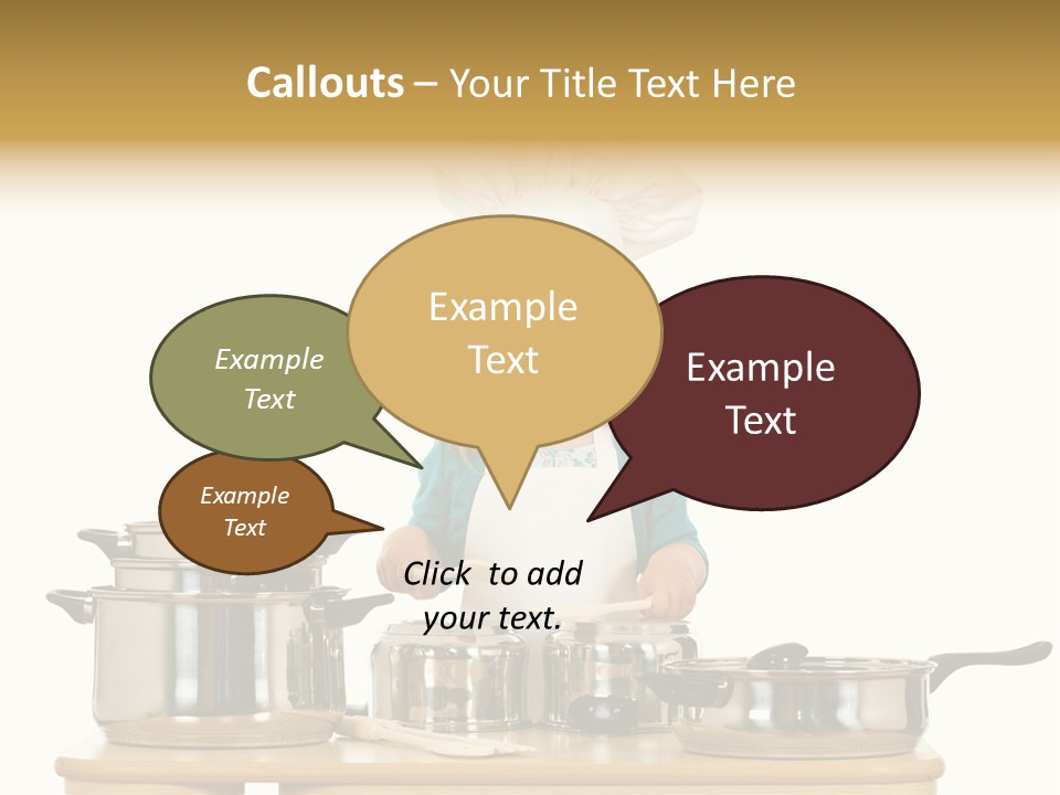 Wooden Girl Food PowerPoint Template