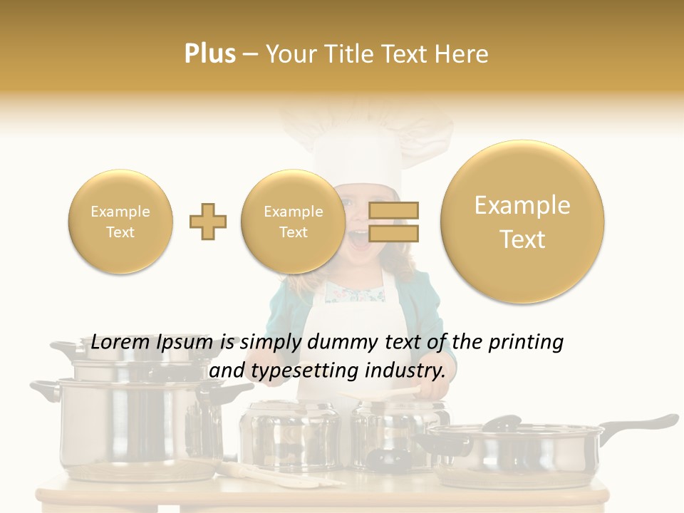 Wooden Girl Food PowerPoint Template