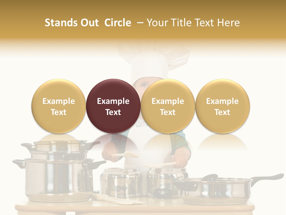 Wooden Girl Food PowerPoint Template