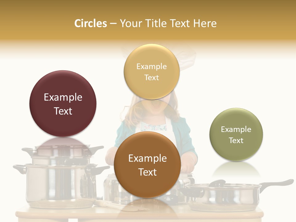 Wooden Girl Food PowerPoint Template