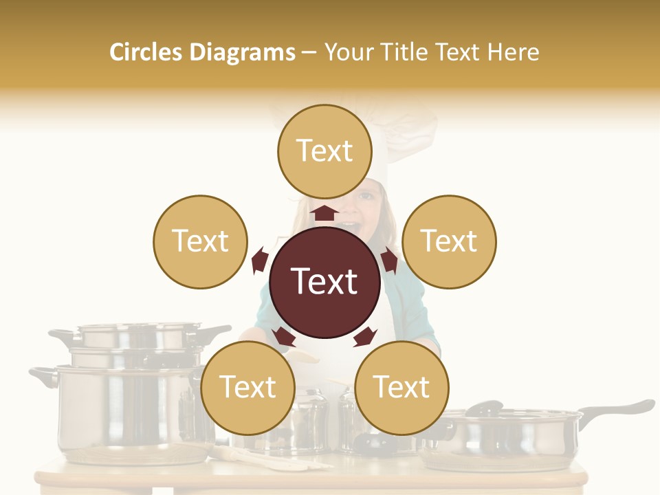 Wooden Girl Food PowerPoint Template