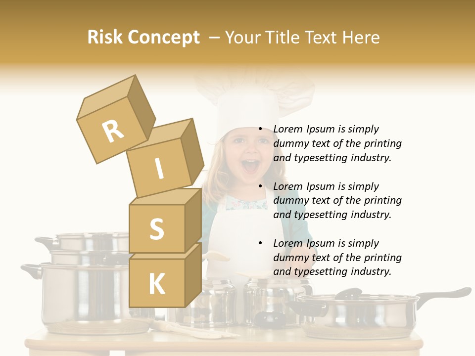 Wooden Girl Food PowerPoint Template