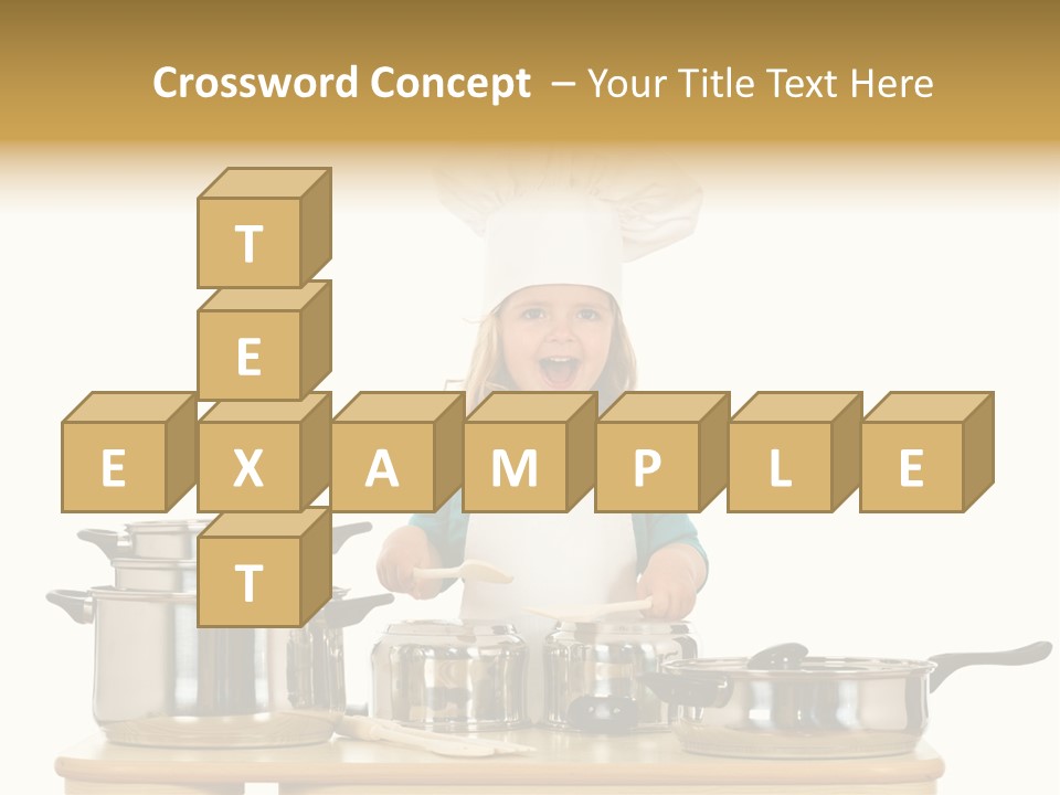 Wooden Girl Food PowerPoint Template