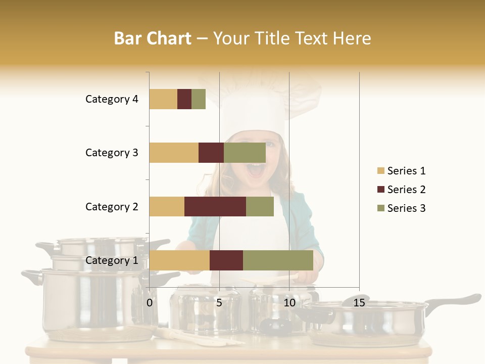 Wooden Girl Food PowerPoint Template