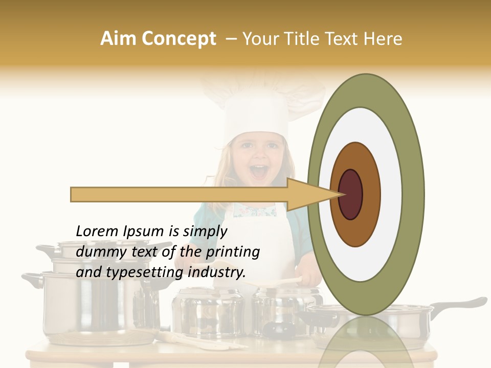 Wooden Girl Food PowerPoint Template