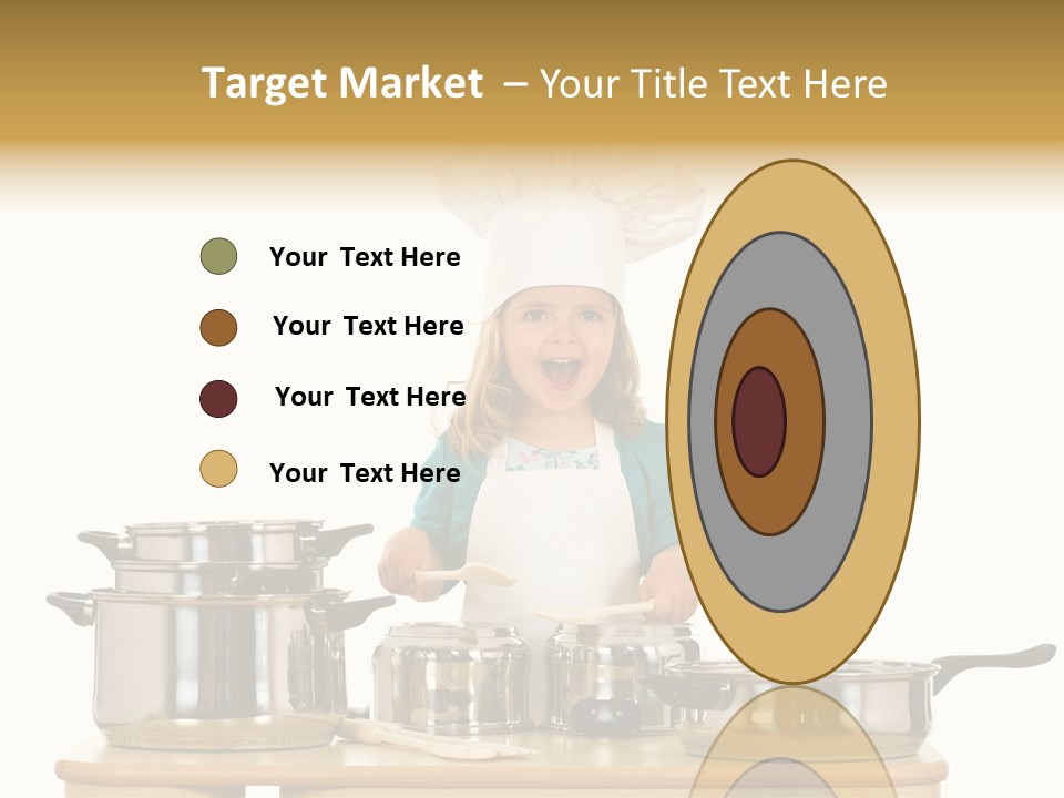 Wooden Girl Food PowerPoint Template