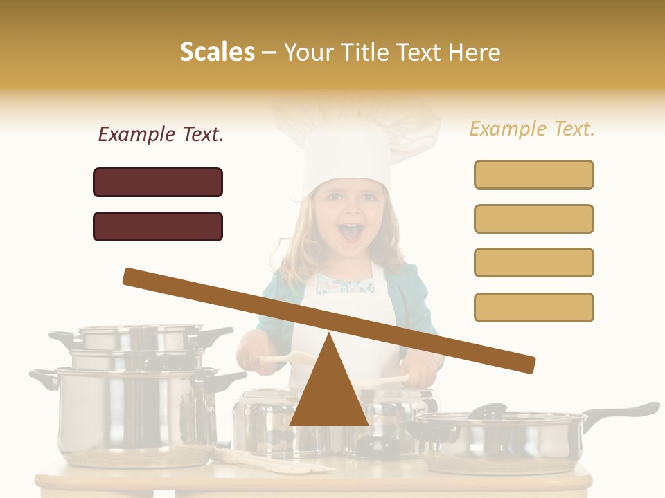 Wooden Girl Food PowerPoint Template