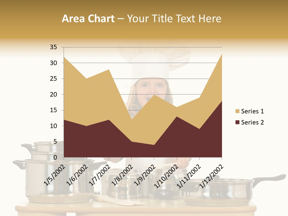 Wooden Girl Food PowerPoint Template