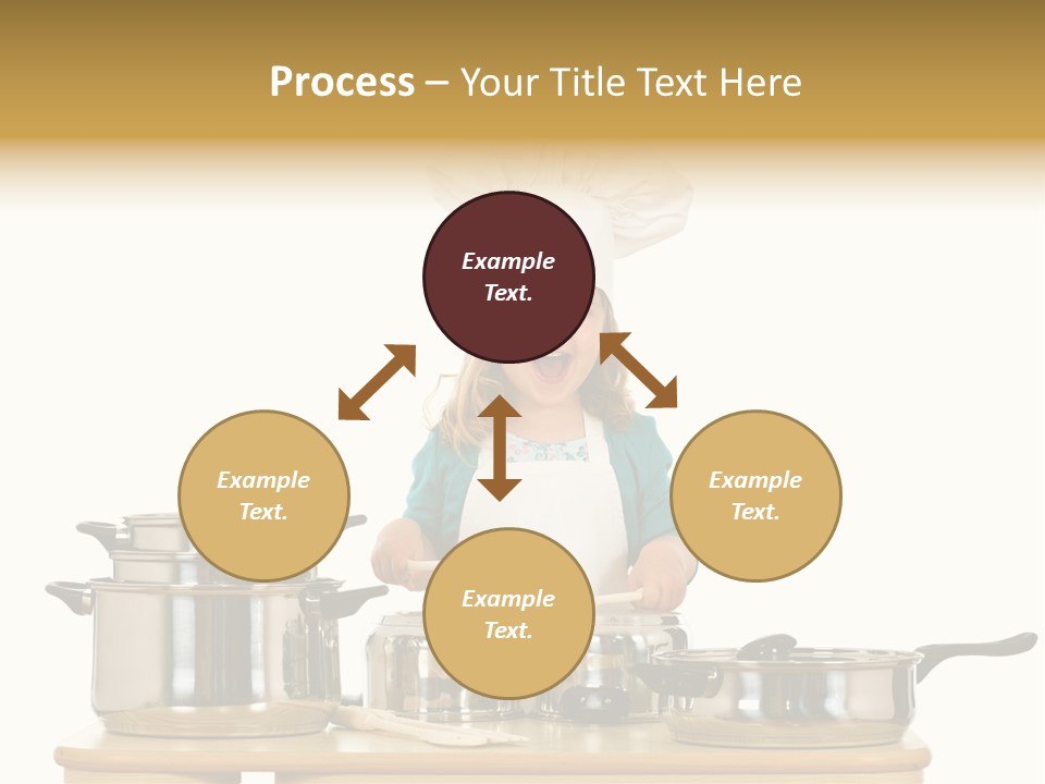 Wooden Girl Food PowerPoint Template