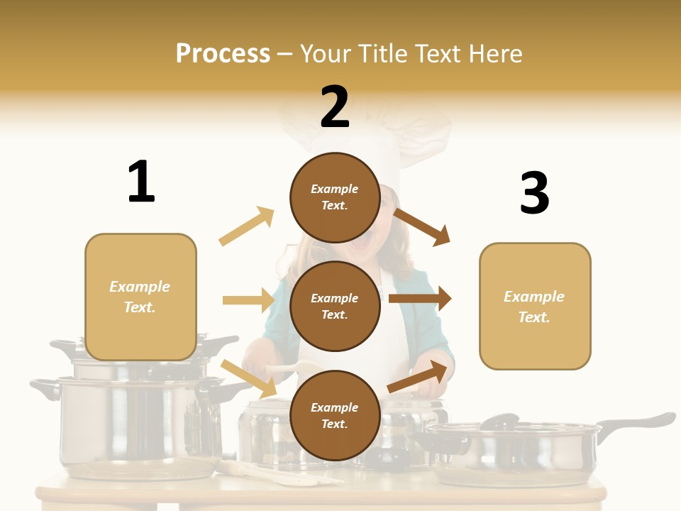 Wooden Girl Food PowerPoint Template