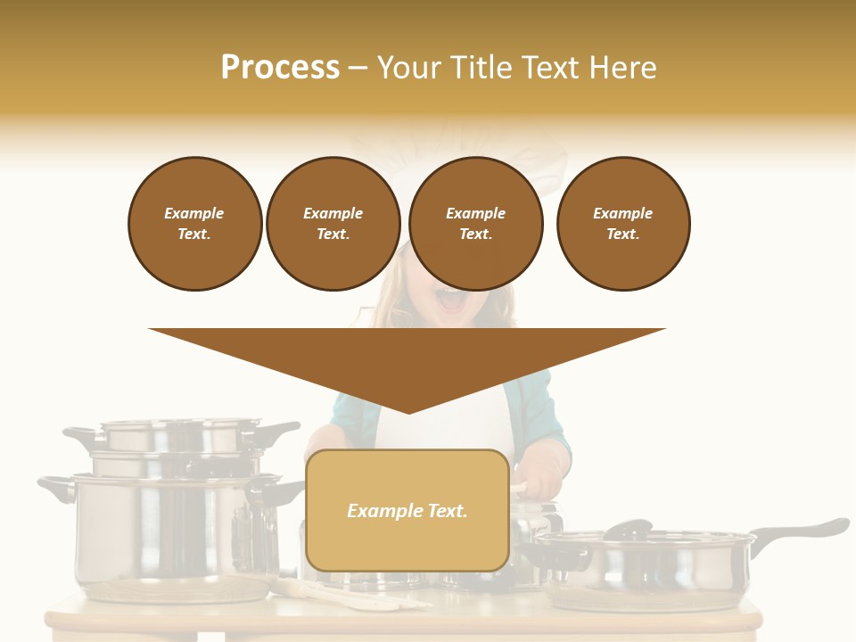 Wooden Girl Food PowerPoint Template