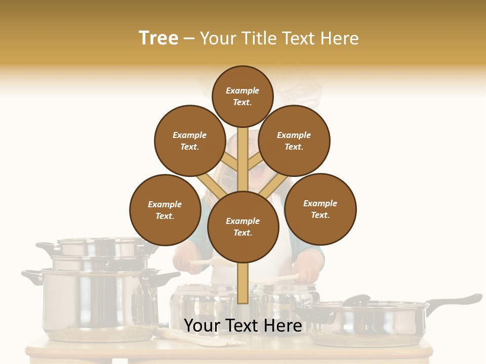 Wooden Girl Food PowerPoint Template