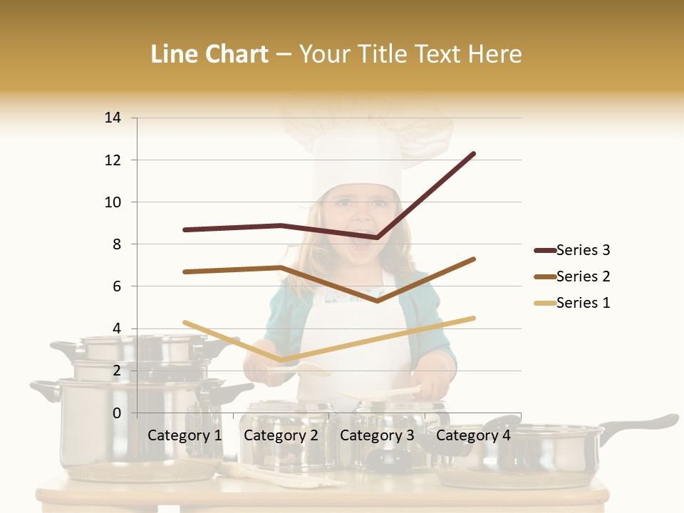 Wooden Girl Food PowerPoint Template