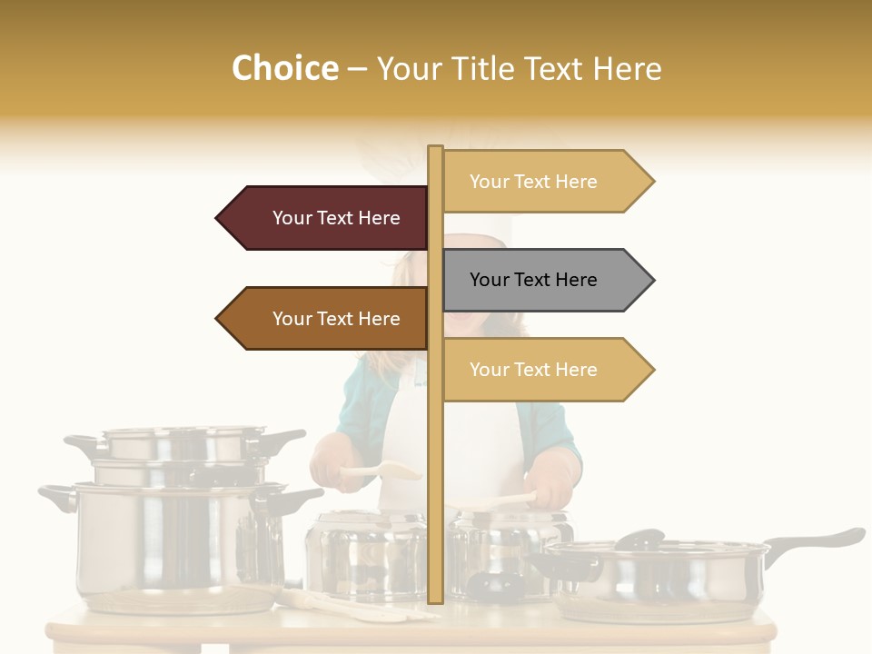 Wooden Girl Food PowerPoint Template