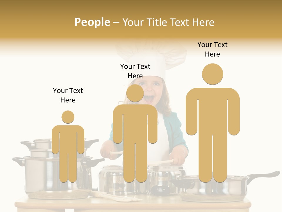 Wooden Girl Food PowerPoint Template