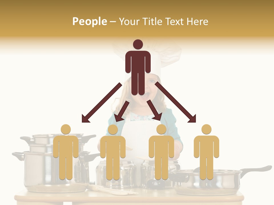 Wooden Girl Food PowerPoint Template