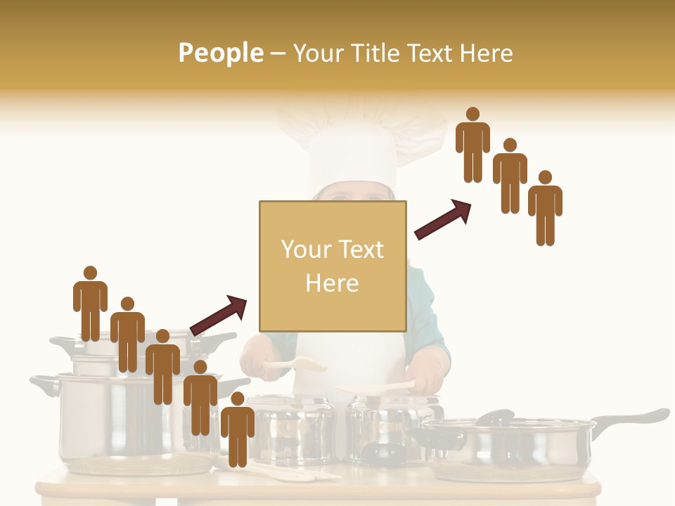 Wooden Girl Food PowerPoint Template