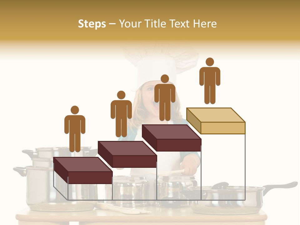 Wooden Girl Food PowerPoint Template