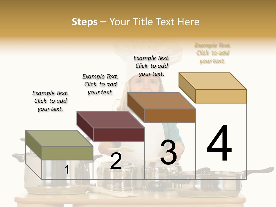 Wooden Girl Food PowerPoint Template