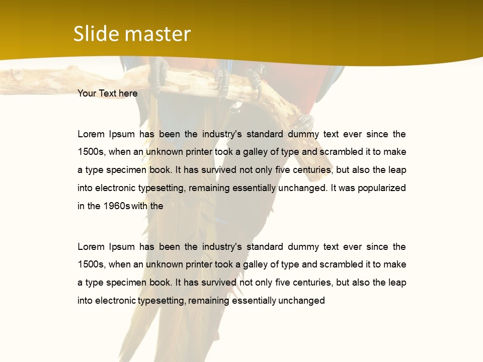 Vivid Beak Tropics PowerPoint Template