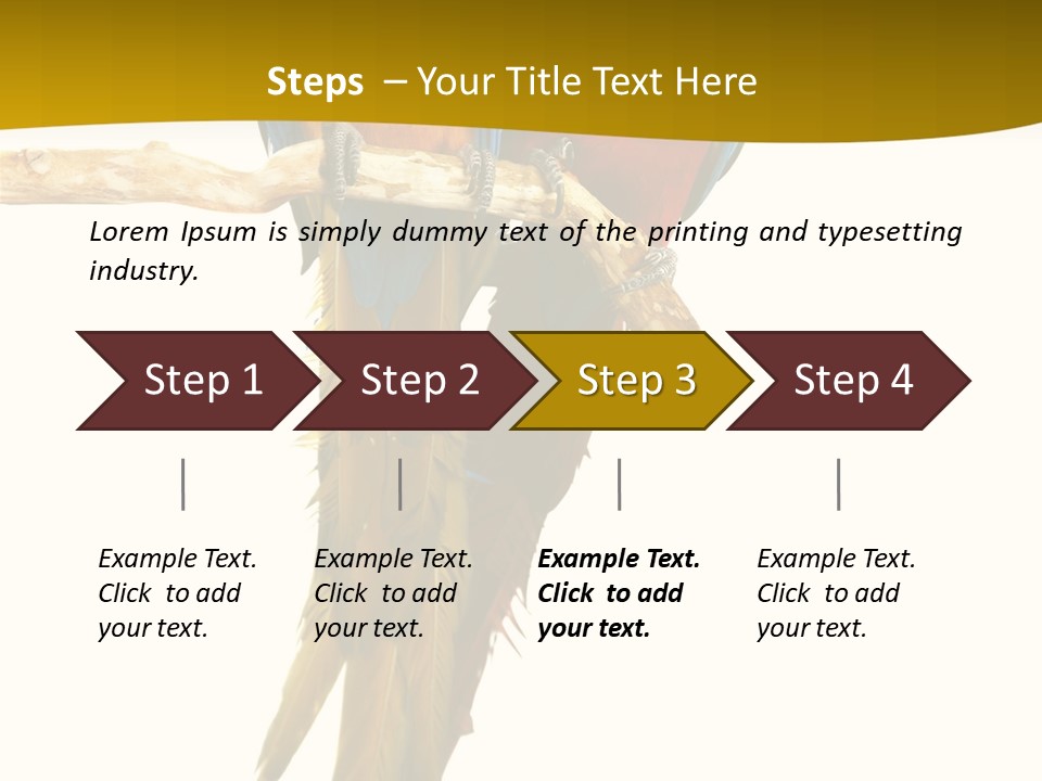 Vivid Beak Tropics PowerPoint Template