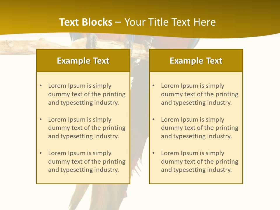 Vivid Beak Tropics PowerPoint Template