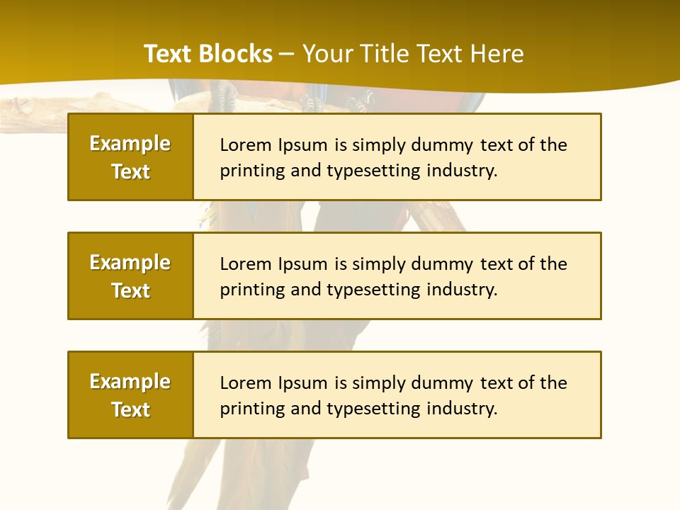 Vivid Beak Tropics PowerPoint Template