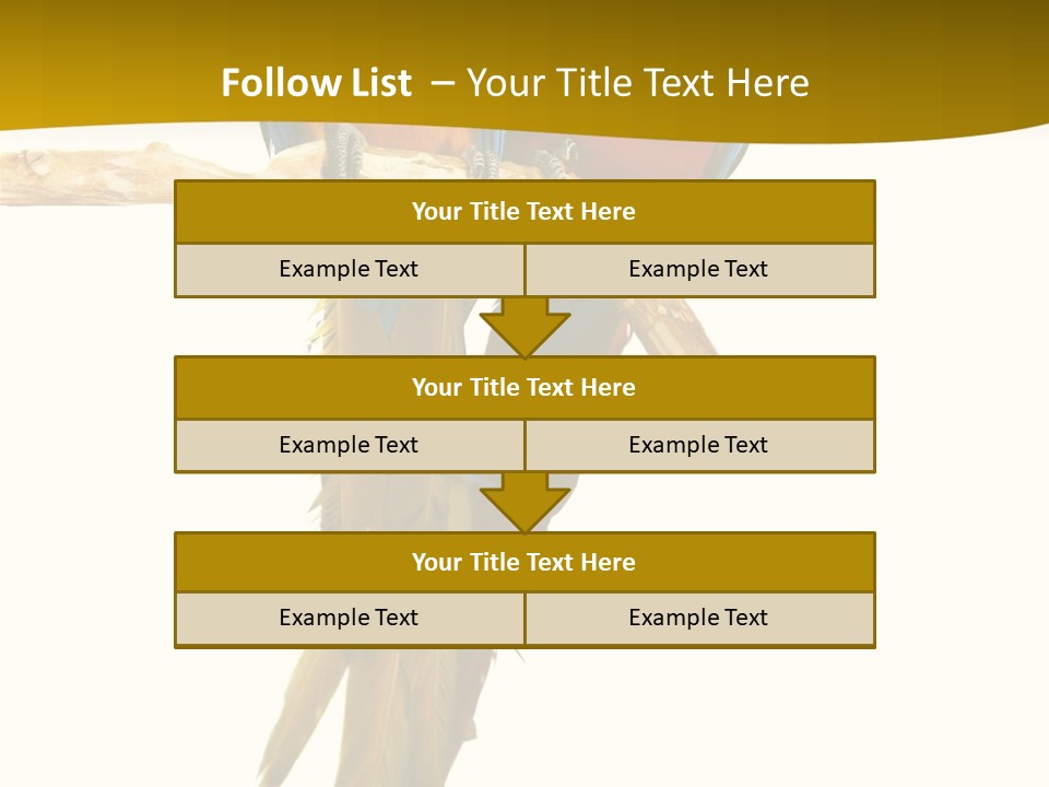 Vivid Beak Tropics PowerPoint Template