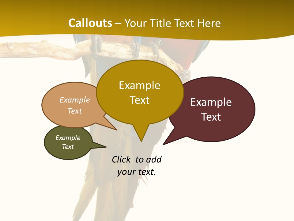 Vivid Beak Tropics PowerPoint Template