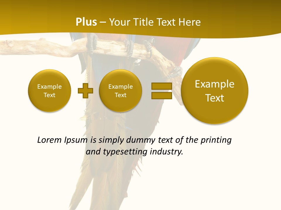 Vivid Beak Tropics PowerPoint Template