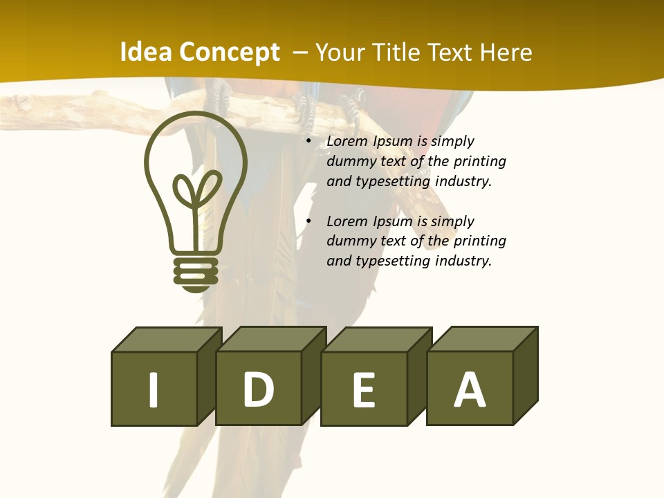 Vivid Beak Tropics PowerPoint Template