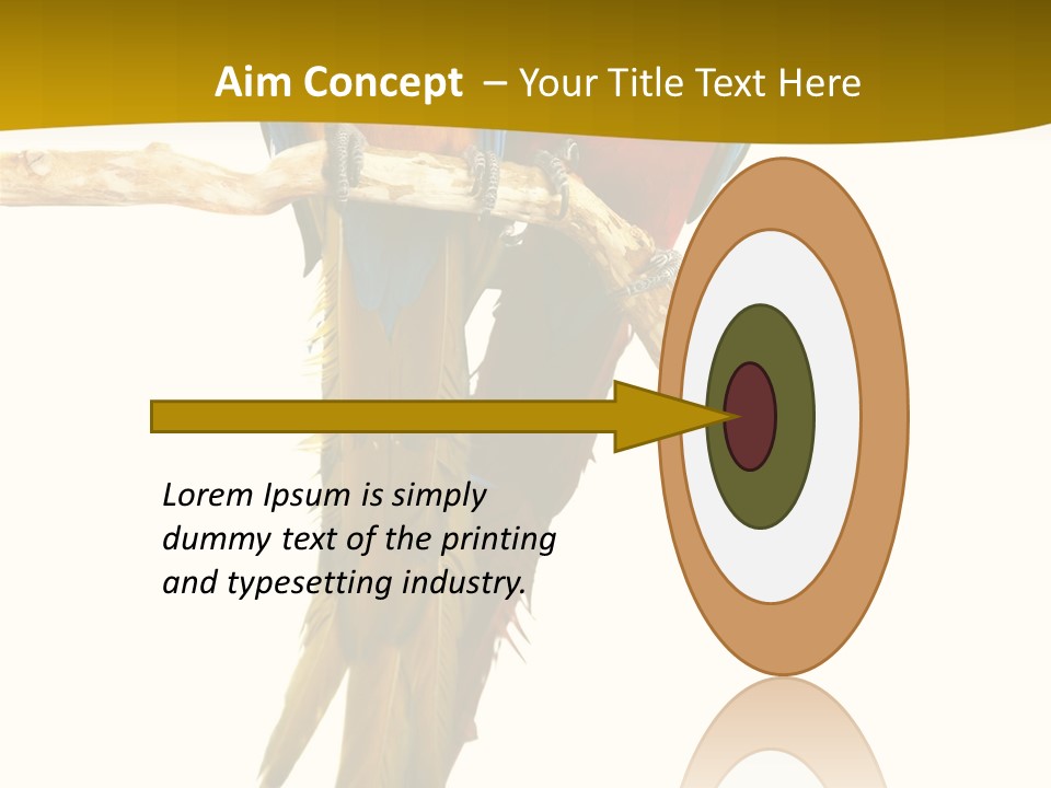 Vivid Beak Tropics PowerPoint Template