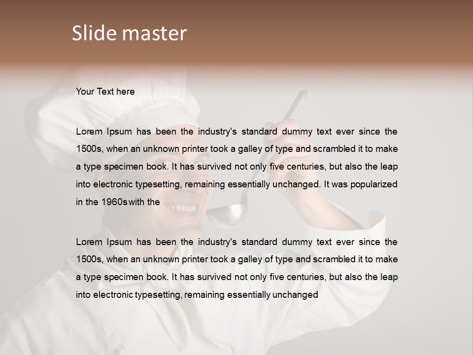 Nutrition Dinner Wooden PowerPoint Template