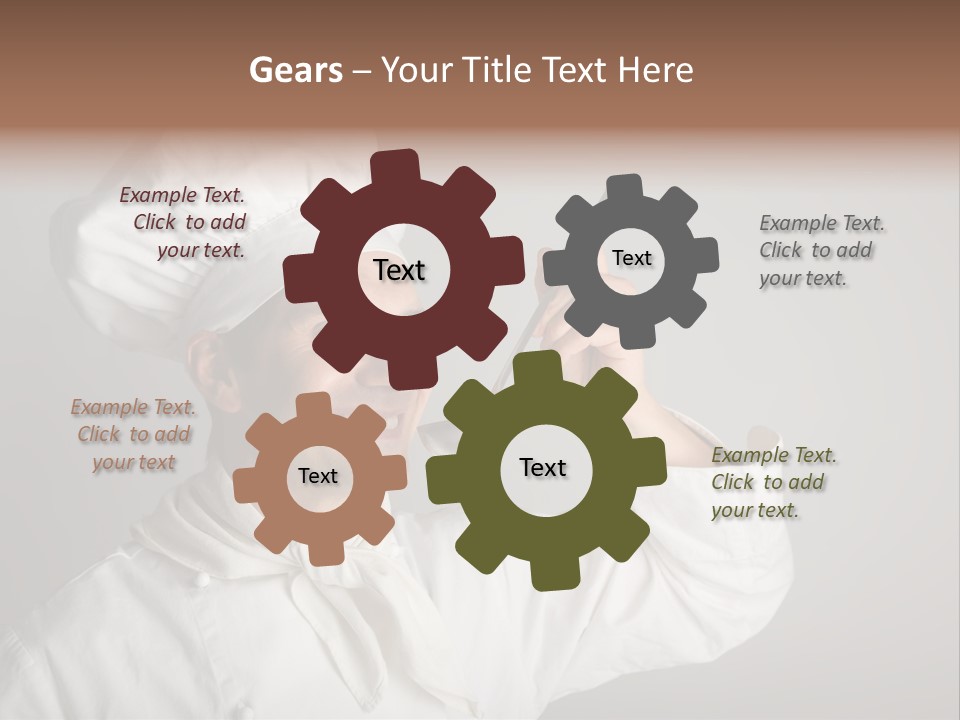 Nutrition Dinner Wooden PowerPoint Template