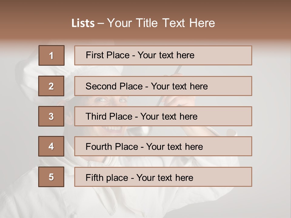 Nutrition Dinner Wooden PowerPoint Template