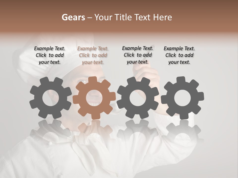 Nutrition Dinner Wooden PowerPoint Template